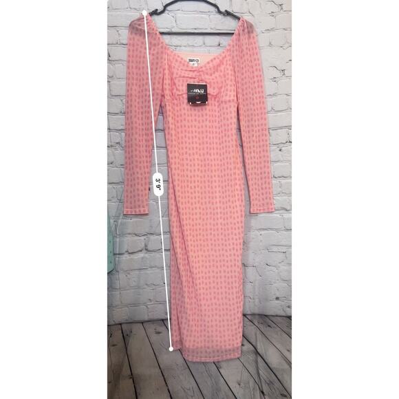 House of Aama Sweetheart Neck A-Line Dress Black History Month - Pink Women's XS - Picture 7 of 8